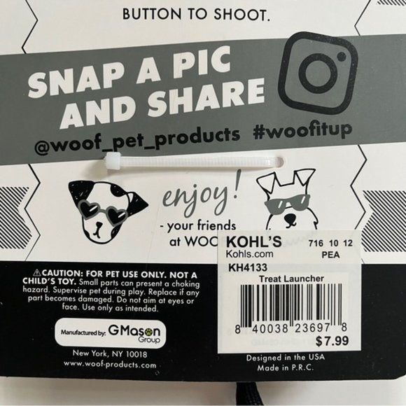 WOOF Treat Launcher for Dogs and Cats NWT - Picture 5 of 9